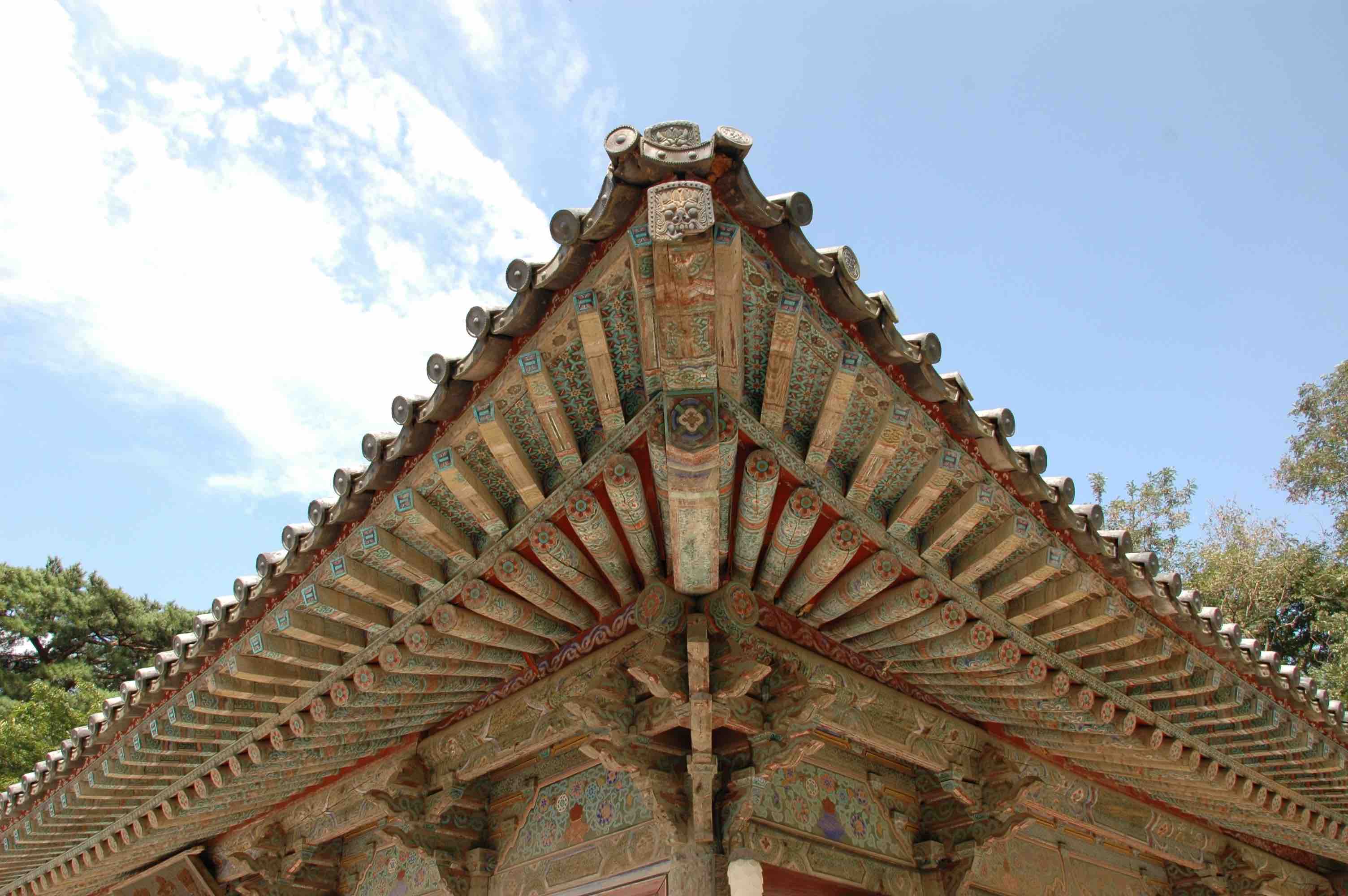 Temple roof